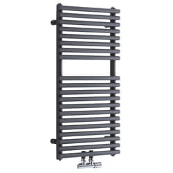 Sèche-Serviettes à Raccordement Central – Anthracite – 83.5 x 40cm – Magera