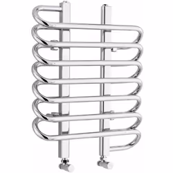 Ce radiateur sèche-serviettes à la finition chromée très soignée, en acier de 1,5mm présente un design alliant le décoratif a ...