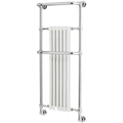Hudson Reed Elizabeth - Sèche Serviettes Rétro Chromé et Blanc 136.5cm x 57.5cm x 23.5cm