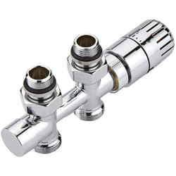 Hudson Reed - Robinet thermostatique radiateur droit - Adaptateur multicouche 16mm