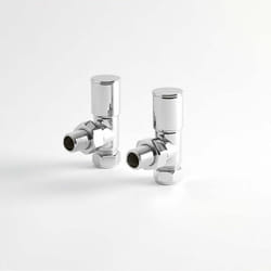 Hudson Reed - Robinets de radiateur d'Angle - Laiton Chromé
