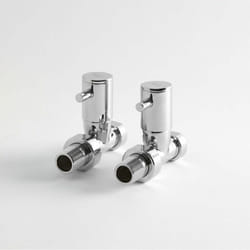 Hudson Reed - Robinets de Radiateur Droits en laiton chromé