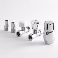 EQUIPEMENT RADIATEUR/SECHE-SERVIETTES CHAUFFAGE CENTRAL 1 x robinet thermostatique. 1 x robinet manuel. Matière : ABS chromé. ...