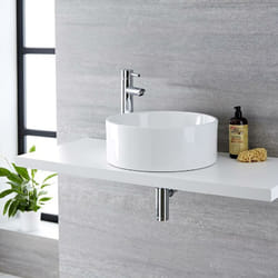 Hudson Reed - Ensemble Vasque Ronde Covelly Ø40CM & Mitigeur Haut Mirage