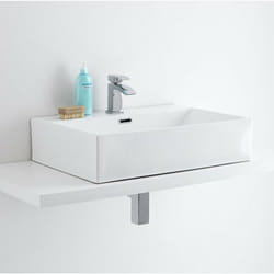 Hudson Reed - Ensemble Vasque Rectangulaire 60 x 42CM & Mitigeur Wick