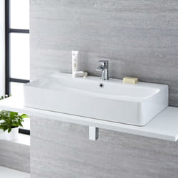 Ensemble Vasque Rectangulaire Suspendue Exton 80 x 41.5CM & Mitigeur Razor