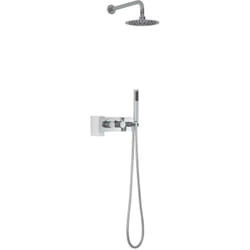 Kit de Douche à Encastrer avec Pommeau Mural Ø20CM et Douchette - Gamme Mirage Rond - Hudson Reed