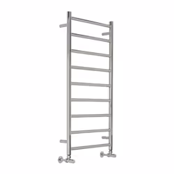 Améliorez l'apparence de votre salle de bain avec ce sèche-serviettes Quo de 50 cm x 100 cm. Fabriqué en acier inoxydable hau ...