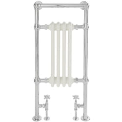 Elizabeth - Sèche-Serviettes Rétro Blanc - 93cm x 45.2cm x 15.5cm - Hudson Reed