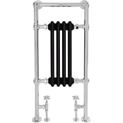 Elizabeth - Sèche-Serviettes Rétro - Noir - 430 Watts - 93 x 45.2 x 15.5cm - Hudson Reed