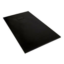 Hudson Reed - Receveur de Douche Rectangulaire 16080cm - Gris Graphite Effet Pierre