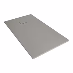 Avec seulement 3cm de profondeur, ce receveur de douche rectangulaire gris clair effet pierre 170 x 90cm ajouteras une touche ...