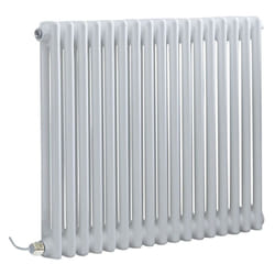 Windsor - Radiateur Électrique Style Fonte Rétro Horizontal Double Rang - Blanc - 60 cm x 78.5 cm - Hudson Reed
