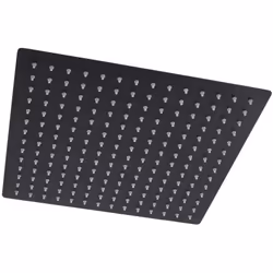 Ajoutez une touche de modernité à votre salle de bain ou suite parentale avec le pommeau de douche carré encastré Nox de 30cm ...