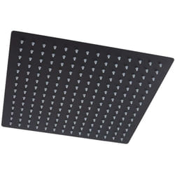 Nox - Pommeau de Douche Noir Carré Encastré Plafond 30cm x 30cm - Hudson Reed