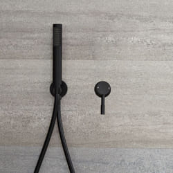 Kit de Douche - Mitigeur Mécanique Encastrable et Douchette Noir - Nox