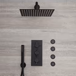 Créez un espace de douche discret et élégant grâce à ce kit de douche thermostatique encastrable Nox. Ce kit est composé d’un ...