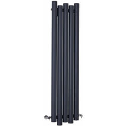 Laeto – Radiateur Aluminium Design Vertical – Anthracite - 160 x 39 cm - Hudson Reed