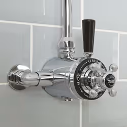 Donnez un look intemporel et élégant à votre salle de bain avec le mitigeur thermostatique exposé Elizabeth, qui allie un des ...