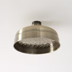 Le pommeau de douche rond fixe Elizabeth d'un diamètre de 15 cm est un excellent moyen d'apporter un style d'inspiration rétr ...