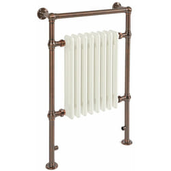 Hudson Reed - Elizabeth - Sèche-Serviettes Électrique Rétro - Bronze Huilé - 93 cm x 62 cm x 18.3 cm