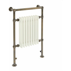 Elizabeth - Sèche-Serviettes Électrique Rétro - Or Brossé - 93 cm x 62 cm x 18.3 cm - Hudson Reed
