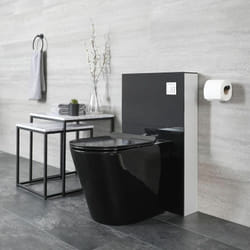 Nox - wc à Poser avec Meuble Noir - Hudson Reed