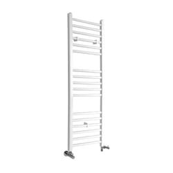 Ive - Sèche-Serviettes Design Mixte Moderne Plat - Blanc - 120 cm x 40 cm - Hudson Reed