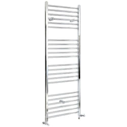 Kent - Sèche-Serviettes Design Mixte Moderne Plat - Chromé - 160 cm x 50 cm - Hudson Reed
