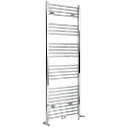 Neva - Sèche-Serviettes Design Mixte Moderne - Raccordement Central - Chromé - 160 cm x 60 cm - Hudson Reed