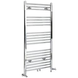 Hudson Reed - Neva - Sèche-Serviettes Design Mixte Moderne - Raccordement Central - Chromé - 118.8 cm x 50 cm
