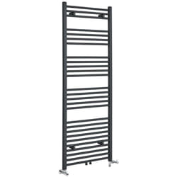 Neva - Sèche-Serviettes Design Mixte Moderne - Raccordement Central - Anthracite - 160 cm x 50 cm - Hudson Reed