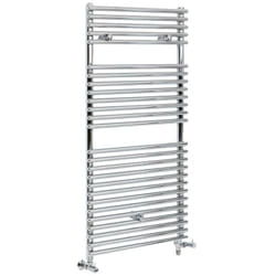 Arno - Sèche-Serviettes Design Mixte Moderne - Chromé - 119 cm x 45 cm - Hudson Reed