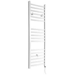 Hudson Reed - Ive - Sèche-Serviettes Design Électrique Moderne Plat - Blanc - 120 cm x 40 cm