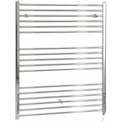 Kent - Sèche-Serviettes Design Électrique Moderne Plat - Chromé - 120 cm x 100 cm - Hudson Reed