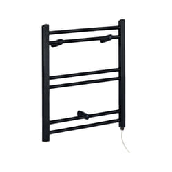 Hudson Reed - Nox - Sèche-Serviettes Design Électrique Moderne Plat - Noir - 60 cm x 40 cm
