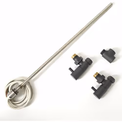 Ce kit mixte couleur anthracite pour radiateurs et sèche-serviettes, est composé de robinets de radiateurs d’angle, d’un élém ...