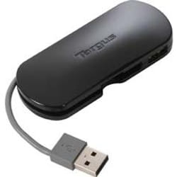 Targus 4-Port Mobile USB Hub Noir, Gris