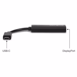 Targus ACA932EUZ câble vidéo et adaptateur 0,17 m USB Type-C DisplayPort Noir