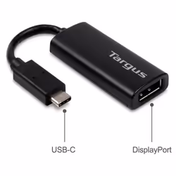 Targus ACA932EUZ câble vidéo et adaptateur 0,17 m USB Type-C DisplayPort Noir - Vue supplémentaire 4