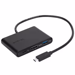 Targus ACA929EU, Avec fil, USB 3.2 Gen 1 (3.1 Gen 1) Type-C, USB Type-A, USB Type-C, Noir, 5 Gbit/s, Plastique