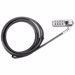Targus ASP66GLX-S, 165 m, Verrouillage à combinaison, Acier, Noir