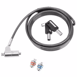 Targus ASP85GL, 2 m, Clé, Acier galvanisé, Argent