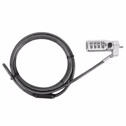 Targus ASP86GL, 2 m, Code, Verrouillage à combinaison, Acier galvanisé, Argent