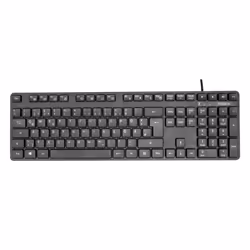 Targus AKB30DE, Taille réelle (100 %), USB, QWERTZ, Noir