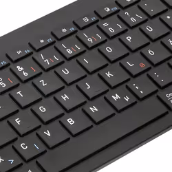 Targus AKB863DE clavier Bluetooth QWERTZ Allemand Noir