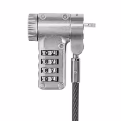 Targus ASP96GL-S, 2 m, Verrouillage à combinaison, Acier galvanisé, Argent
