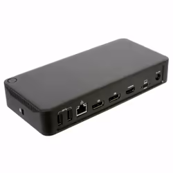 Targus DOCK460EUZ, Avec fil, USB4, 100 W, 3,5 mm, 2500 Mbit/s, Noir