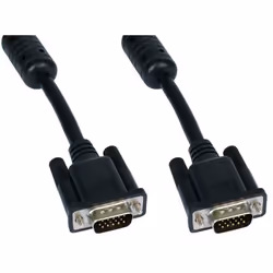Cables Direct SVGA, 2m, M-M, 2 m, VGA (D-Sub), VGA (D-Sub), Noir, Mâle/Mâle
