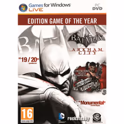 Warner Bros. Games Batman : Arkham City - Game of the Year Edition, PC, T (Teen), Support physique